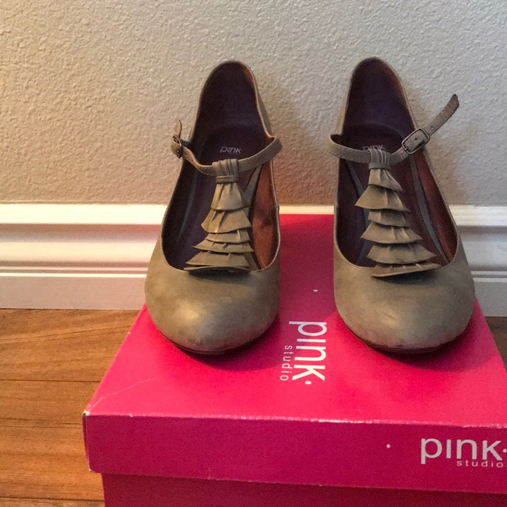 Pink Studio Heels from Anthropologie